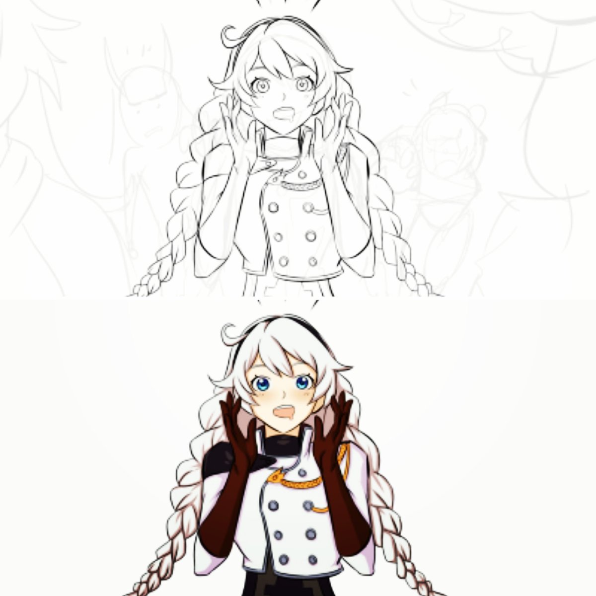 DrawingArt_23's tweet photo. Illustration of Kiana Kaslana (Line vs Colour). Honkai Impact character. #kianakaslana #HonkaiImpact3rd #HonkaiImpact #art #fanart #colour #line #drawing #digitalart #draw #game #kiana #kaslana https://t.co/ZHZOOqJnJy