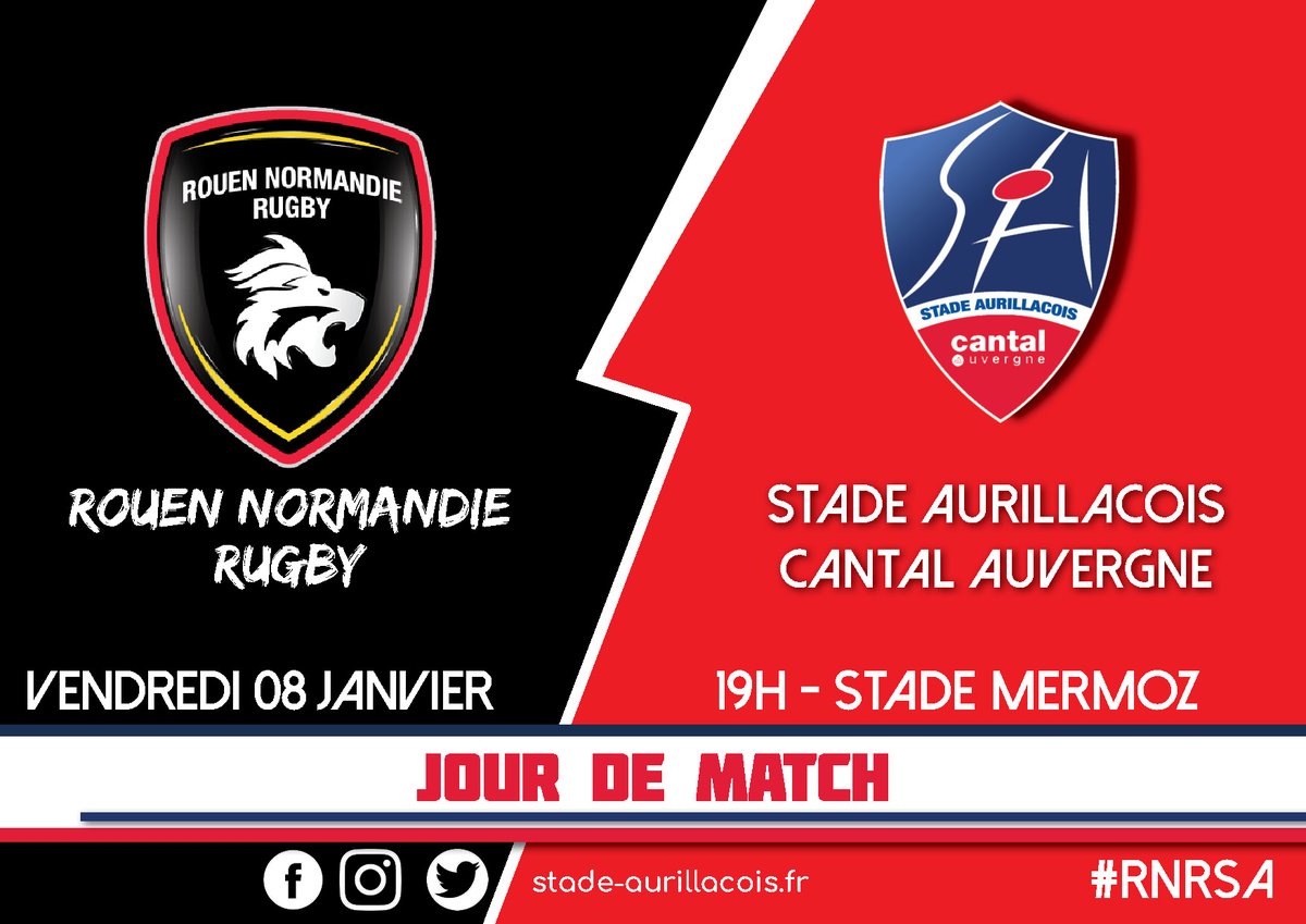 SArugbyofficiel's tweet photo. #SAfamily
#RNRSA
Aujourd'hui, c'est jour de match pour les joueurs du @SArugbyofficiel !
๐บRugby+ ร partir de 18h55.
๐ป@Jordanne_Fm
๐ฑ@SportsAuvergne ou @SArugbyofficiel
Bon match ร tous !
#StadeAurillacois #AllezAurillac #AllezStade
๐ด๐ต๐ช๐ช๐๐ https://t.co/pmnkiLNQx5