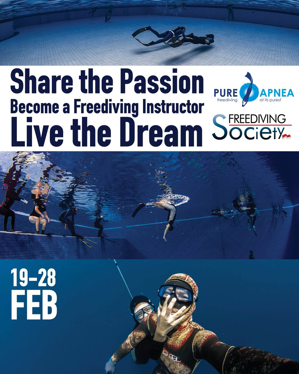 PureApnea's tweet image. Nicholas Kouvaras #FreedivingSociety will be running an Instructor Qualification Course In Jakarta from the 19th of February until the 28th. Don't miss out on this opportunity to become a Pure Apnea professional!