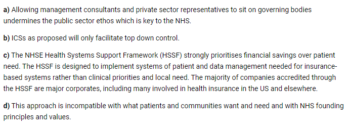 6. Do you agree that other than mandatory participation of NHS bodies and Local Authorities, membership should be sufficiently permissive to allow systems to shape their own governance arrangements to best suit their populations needs?Deloittes in charge of our NHS? Dido?6/9