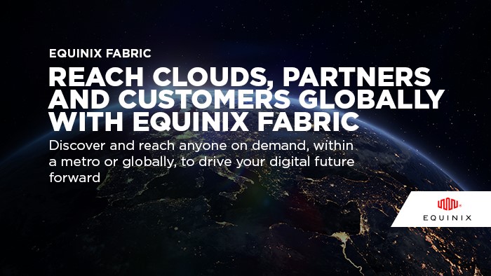 Keep your business running smoothly with Equinix Fabric’s:

✅ Adjustable customer bandwidth
✅ Fast connections
✅ Reliable application performance

eqix.it/3ol8amc