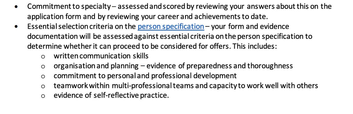 What about the application form review?- Submissions can't now be changed.- Areas for scoring haven't been 100% confirmed yet. We'll let you know when we know. It'll likely be based on commitment to specialty & meeting personal specification.