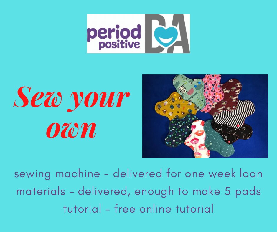 Always wanted to join our sewing classes but never managed?! No excuses now! You can do it in a comfort of your own home! Get in touch if interested! ❤️open to both staff and students! #periodeducation #sewyourown #cottonpads #sustainableperiods *all equipment will be quarantined