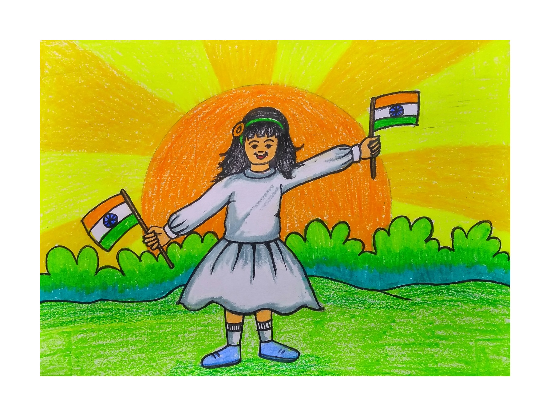 Republic Day special painting for beginners __ 26 January Drawing __  Pallavi Drawing Academy __ - video Dailymotion
