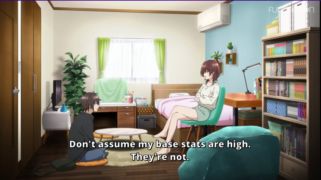 I hate this trope so god damn much. We're introduced to his character who is pretty, socially graceful, top of the class in grades, star of her sports club, and 2nd best player in her country in a hyper competitive video game. You. Have. Top. 'Stats'. /12