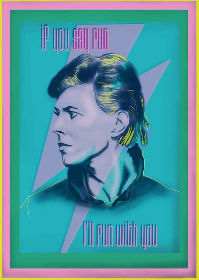 I miss him so much. Happy Birthday Bowie. (art by theseasicksailor - on Facebook and insta) #DavidBowie #HappyBirthdayDavidBowie