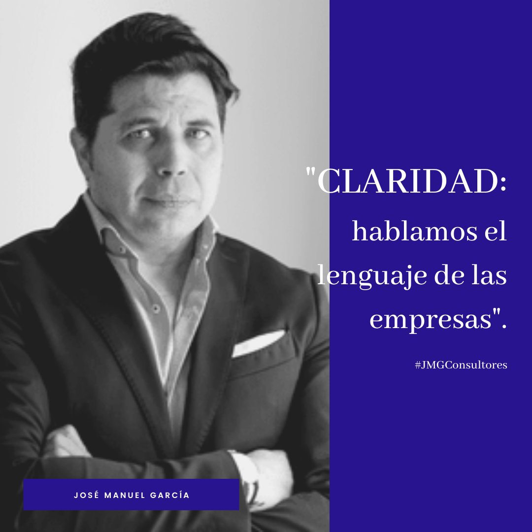 ▫Uno de nuestros valores: #CLARIDAD.▫

Hablamos el #lenguaje de las empresas pues estamos en ellas diariamente. Todo nuestro equipo cuenta con una dilatada e intensa experiencia en el sector privado en empresas. 
@jmgpconsultor 

👉bit.ly/35l3yW1 👈