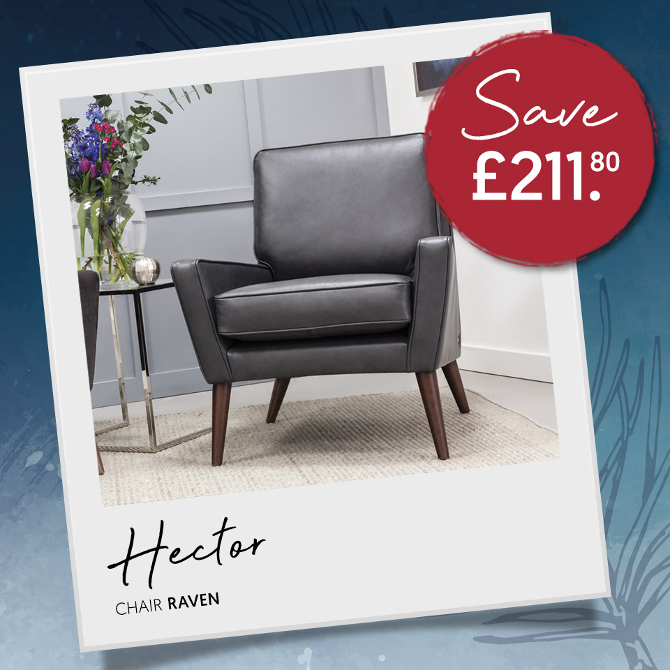 the_lounge_co's tweet image. WINTER SALE | 20% OFF Everything* Save £211.80 on this stylish Hector Chair in Classic Leather - Raven. (Normal price - £1,059. Sale price - £847.20). Shop Hector: bit.ly/hector-chair *Ts &amp;amp; Cs apply #accentchair #statementchair #leatherchair #blackleather