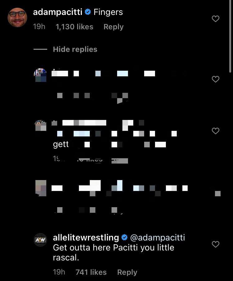 RingRulezz's tweet photo. 🚨🚨🚨🚨//

اتحاد #AEW يهاجم ادم باسيتي بعدما كتب تعليق على الصورة الختامية لعرض #AEWDynamite !! https://t.co/kJ1iob2GaB