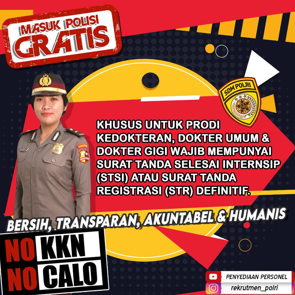 Siapkan diri kalian baik fisik dan mental serta kelengkapan administrasi untuk menjadi seorang Polisi....