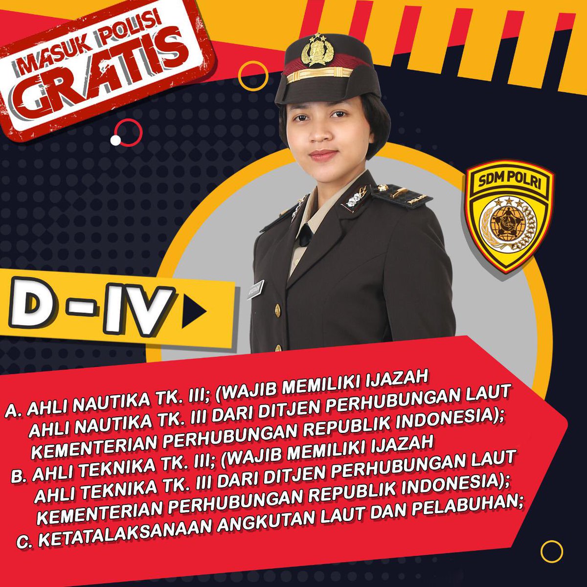 Siapkan diri kalian baik fisik dan mental serta kelengkapan administrasi untuk menjadi seorang Polisi....
