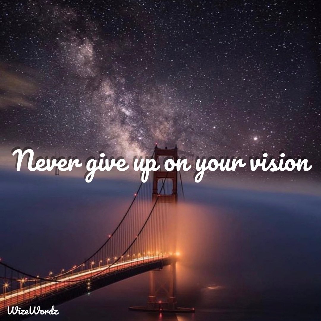 ShopWordz's tweet photo. #Wizewordz Never stop working towards your vision! Your goals should be stepping stones towards that crystal clear vision of success/happiness 🙏🏻 @ShopWordz https://t.co/lJxPma5CrR