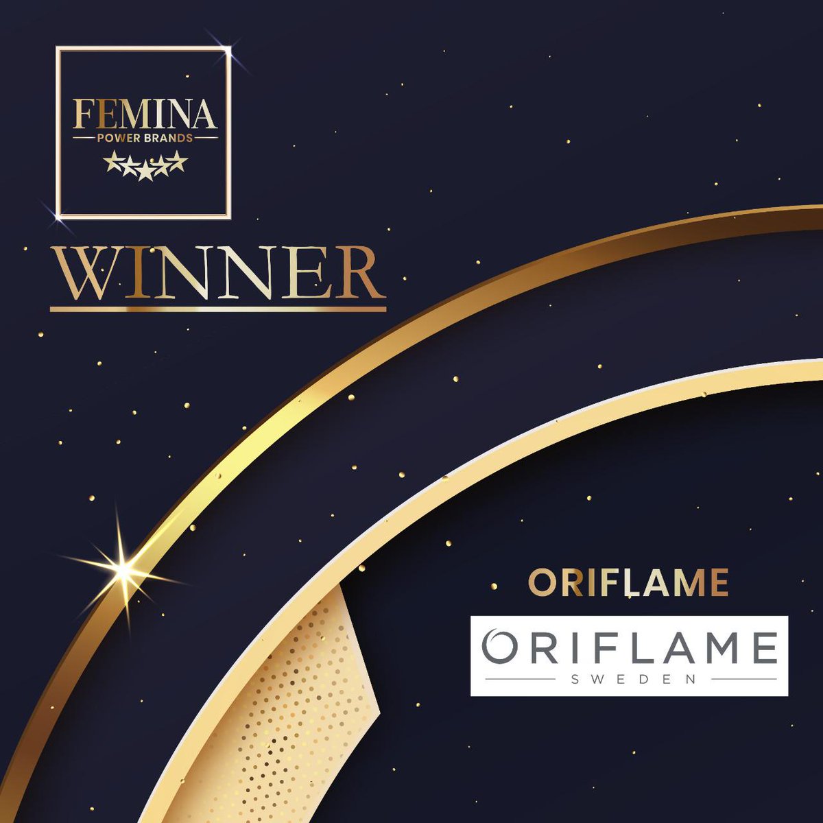 SukithaSuki's tweet photo. 📣🏆 Announcement!
We are proud to announce that Oriflame is voted as one of the ‘Femina Power Brands' of India presented by Femina. 
Proud moment of us🤩
#femina 
#award 
#winner 
#oriflame
#oriflameindia 
#proud https://t.co/PERNoLGP8Z