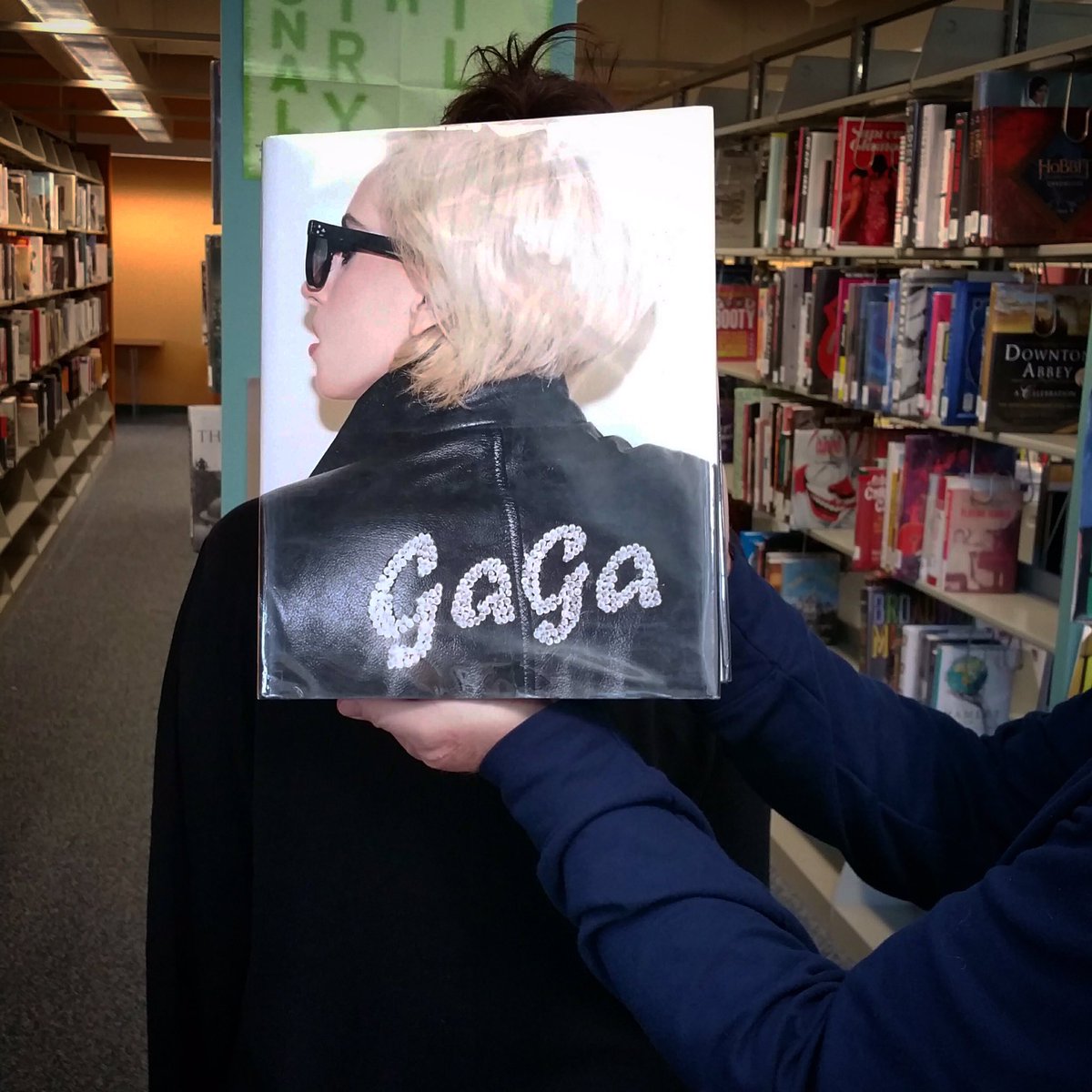 mclsnj's tweet photo. Lady Gaga is making an appearance in this week’s #bookfacefriday! Check out this book by #terryrichardson, which contains #behindthescenes photographs of #ladygaga. 

#bookface #gagafan #ladygagafans #books #njlibraries #bookfacemagazine https://t.co/UDx9giRSYU