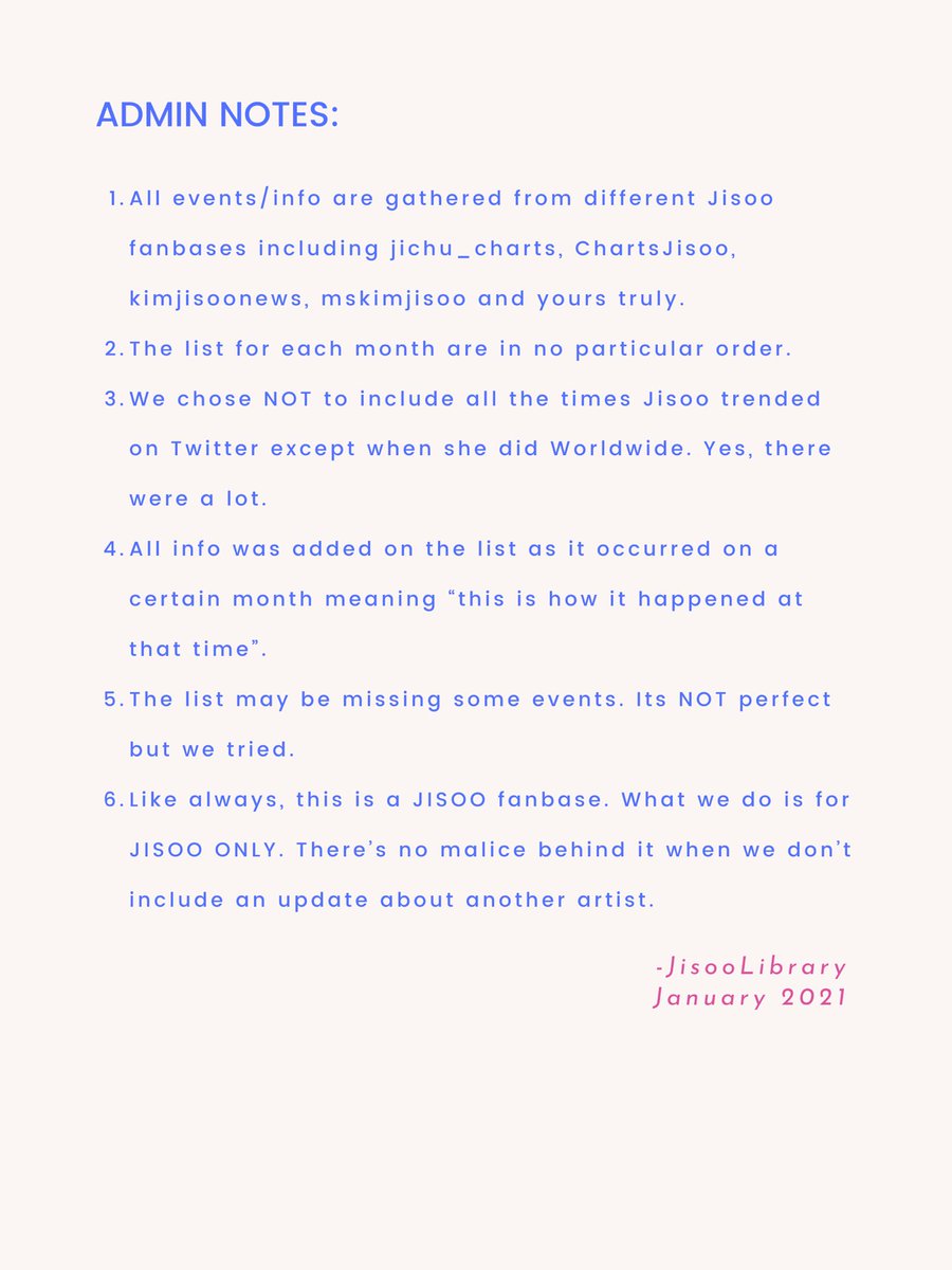 [Ɪɴꜰᴏ] STARTED BECAUSE OF JISOO, STAYED FOR JISOO, WILL LAST WITH JISOO. [ADMIN] We wanted to post this for Jisoo’s birthday. Sadly, we couldn’t finish it on time. But here it is! Be proud of Jisoo and as a Jisoo stan.블랙핑크 지수  #JISOO  #지수  #BLACKPINK  #블랙핑크