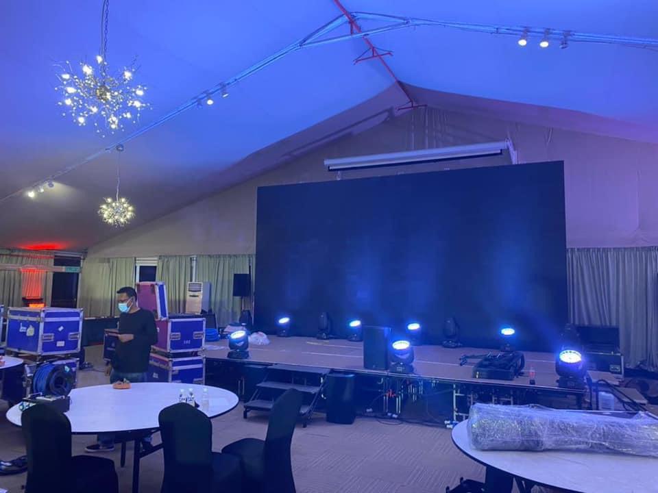 PPESquadron's tweet photo. Setup on-going for Majlis Apresiasi Pemenang SUPERB 2020, happening tomorrow! 😊

#PPEEmpire #PPESquadron #TERAJU #SUPERB2020 #dinner https://t.co/cuu7RYo5KL
