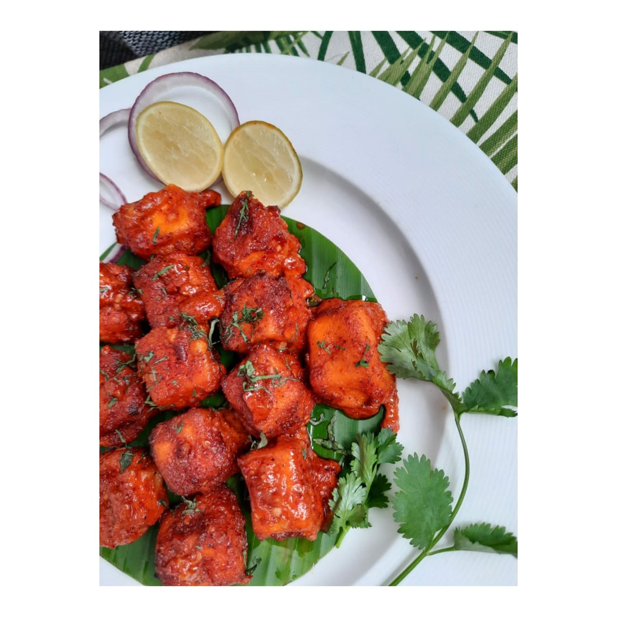 48Plates's tweet photo. Introducing 'Smoked Paneer 48'! The right balance of smokiness and spice, makes for a perfect appetizer. Try it this weekend? Better than 65 we say:) Order on #zomato https://t.co/5gk54muafS