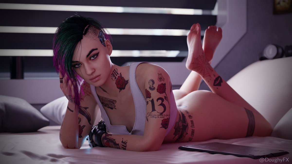 DoughyFX's tweet photo. I absolutely fell in love with Judy Alvarez while playing Cyberpunk 2077. Here's my first post, I hope you like it. 

Model from Smutbase - @GAMIR_SFM

#Cyberpunk2077 #JudyAlvarez #Blender3d #rule34 #blendernsfw #nsfw https://t.co/1zv8IGRmoZ