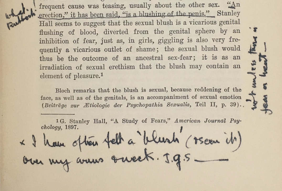 quairbooks's tweet photo. #HavelockEllis: "An erection," it has been said, "is a blushing of the penis." 

Joan Gibbs-Smith: "What Rubbish!". From: Ellis, Studies in the Psychology of Sex (3rd ed. F. A. Davis Company, 1930) 

Writing back to #sexualscience in 1931. https://t.co/M4f1yH4ZPV