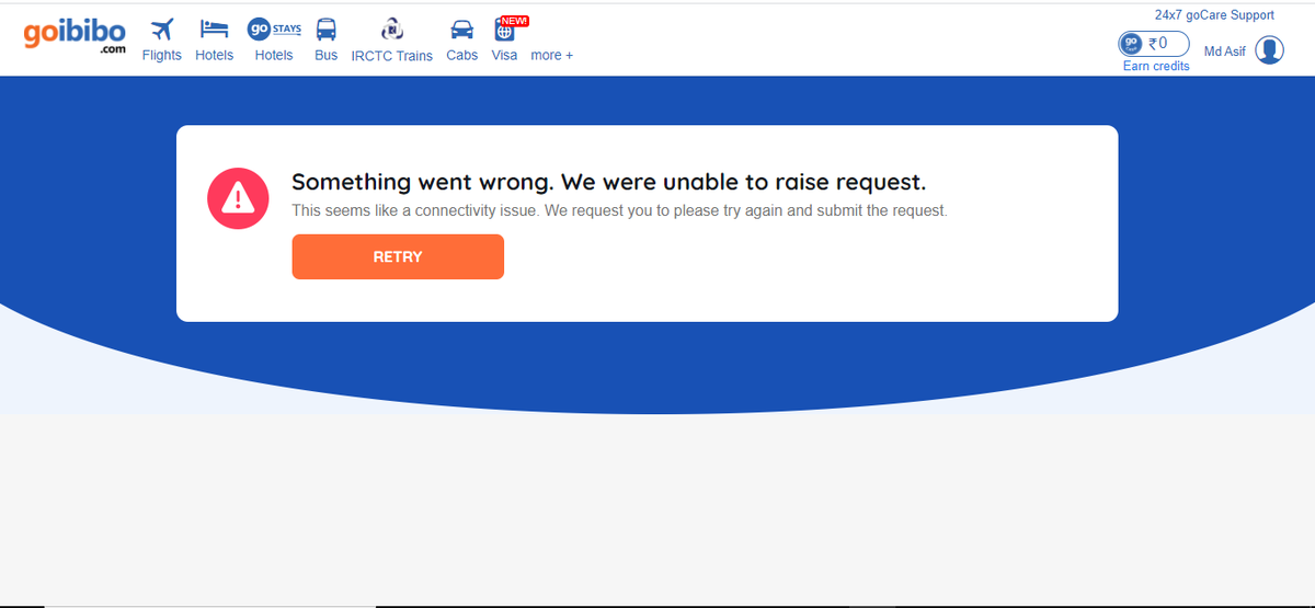 sarfarajasif's tweet photo. @goibibo I have already shared details over this link before, Now 72hrs over didn't got any communication from GIBIBO.

Now trying to open your link but it is not opening. Please see the attached Screenshot. https://t.co/NIum9BYYMk