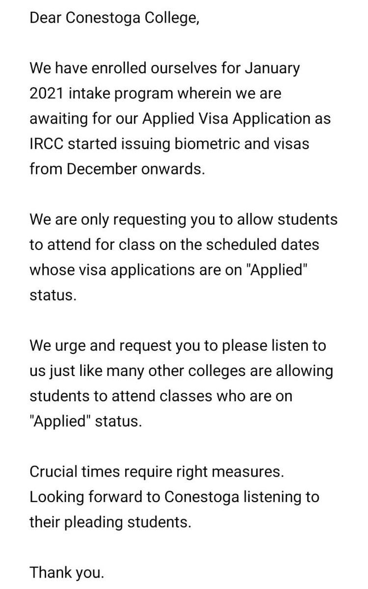BanerjiAmita's tweet photo. @conestogac
@conestogapres
@citimmcanada
@canadainindia
#VisaApplied
#AllowClassInAppliedStatus
#PPR #JanIntake #Canada #Visa #StudentVisa
#InternationalStudents
#Conestoga https://t.co/XBiviiuWtc