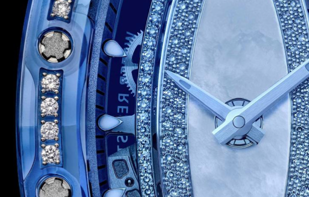 3-Polishing complex curved stones to mould into the shape of their watch cases using ultrasound in a pot of viscous diamond-particle filled mud, where the effects of polishing cannot be measured.