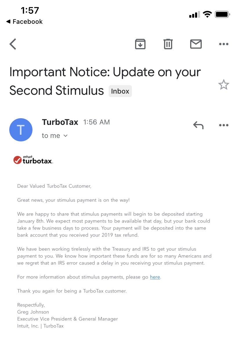 turbotax stimulus update turbotax stimulus update