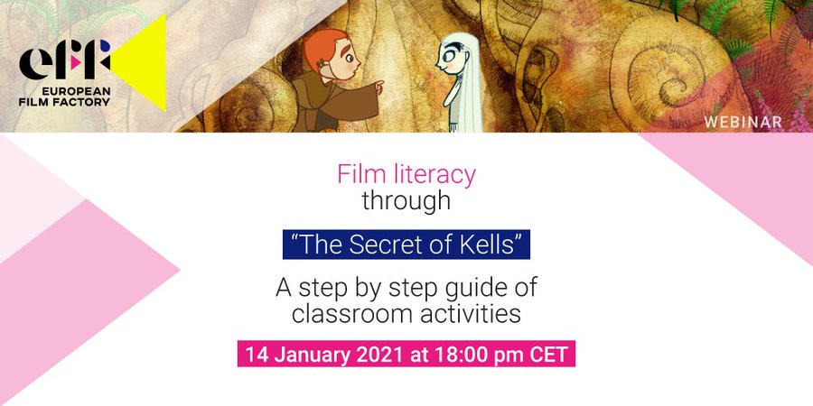 EducARTEfr's tweet photo. 📽️L’éducation au cinéma vous intéresse ?
Pour ouvrir l'année, #EuropeanFilmFactory vous propose un webinaire pour aborder le film "Brendan et le Secret de Kells" avec vos élèves.
🗓️14 janvier, à 18h
🇬🇧en anglais
👉https://t.co/P6ihDNMvEA
@Eu_FilmFactory @IFParis @eu_schoolnet https://t.co/QbRPSQuIxI