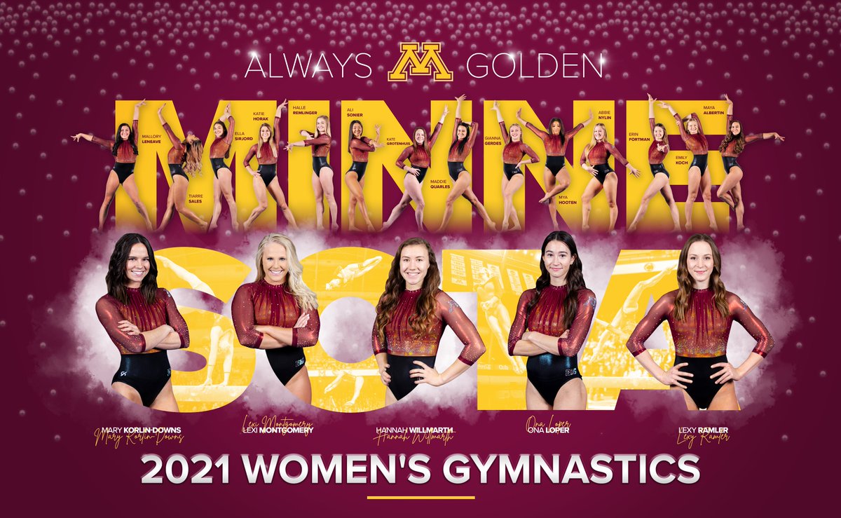 GopherWGym's tweet photo. Our 2021 digital team poster is here! 

#AlwaysGolden〽️ https://t.co/ZewQP9SFpX