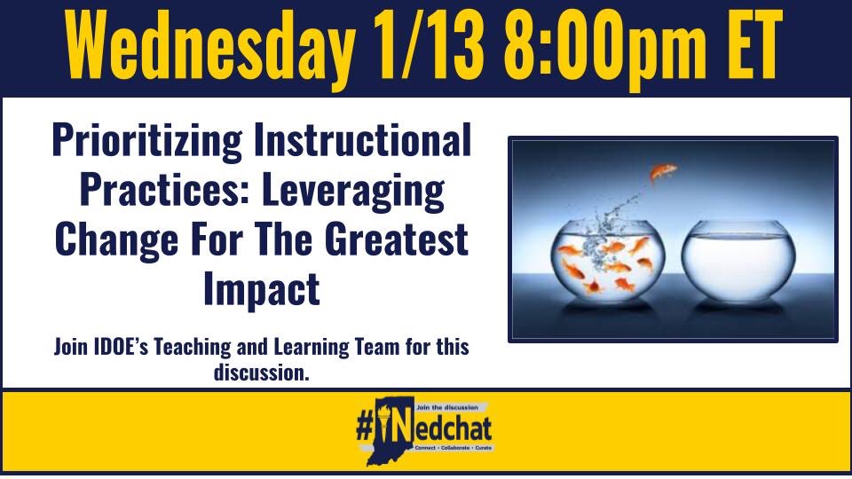 Join the conversation Wednesday 1.13.21! #INedchat