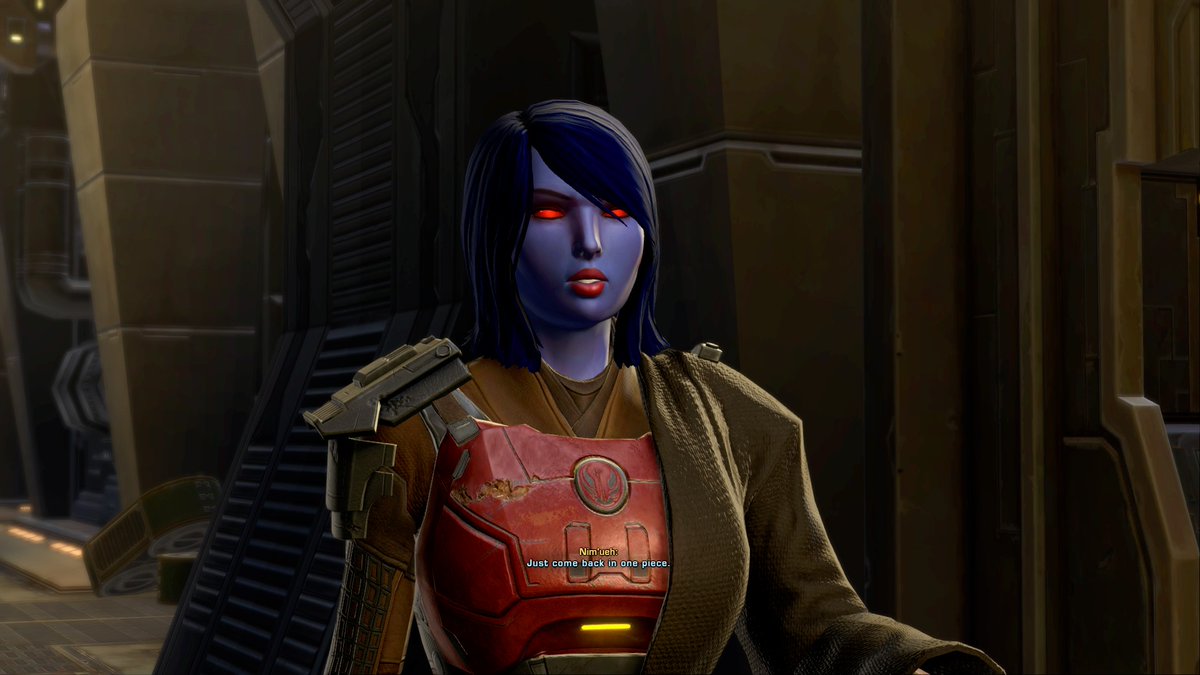 adsinmalgusland's tweet photo. As an example, take their short conversation before #SpiritofVengeance - and think back on the original ones. It's really, really nice. #Swtor #TorianCadera https://t.co/SCA66dkxE7