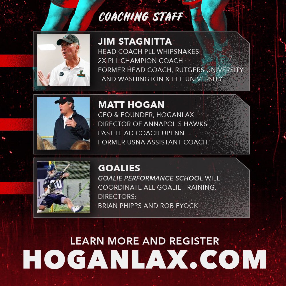 hogan_lax's tweet photo. Learn from experienced coaches and teachers @Stagsj of @PLLWhipsnakes Matt Hogan @hogan_lax and @bphipper30 @MLL_Lacrosse @USAMLax https://t.co/1VdtAH2cnr @UnderArmour @Universallax @USClubLax @LaxAllStars @Inside_Lacrosse @tompeace19 https://t.co/HeTSSxblOT