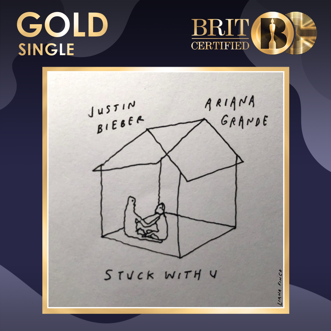 BRITs's tweet image. 💘 It's been a big couple of weeks for @ArianaGrande with singles 'positions' and 'Stuck with U' with @justinbieber both going #BRITcertified Gold! 📀