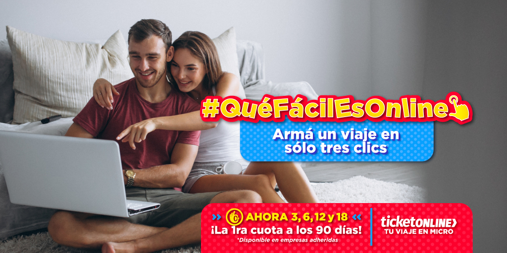 TicketOnlineAr's tweet photo. ¿Sabías que era tan #fácil? 🤩
Disfrutá tus #vacaciones con #TicketOnline 
¡Comprás, pagás y listo! 🕺
https://t.co/o11Em3MDZD https://t.co/Zc2SSPj7Jo