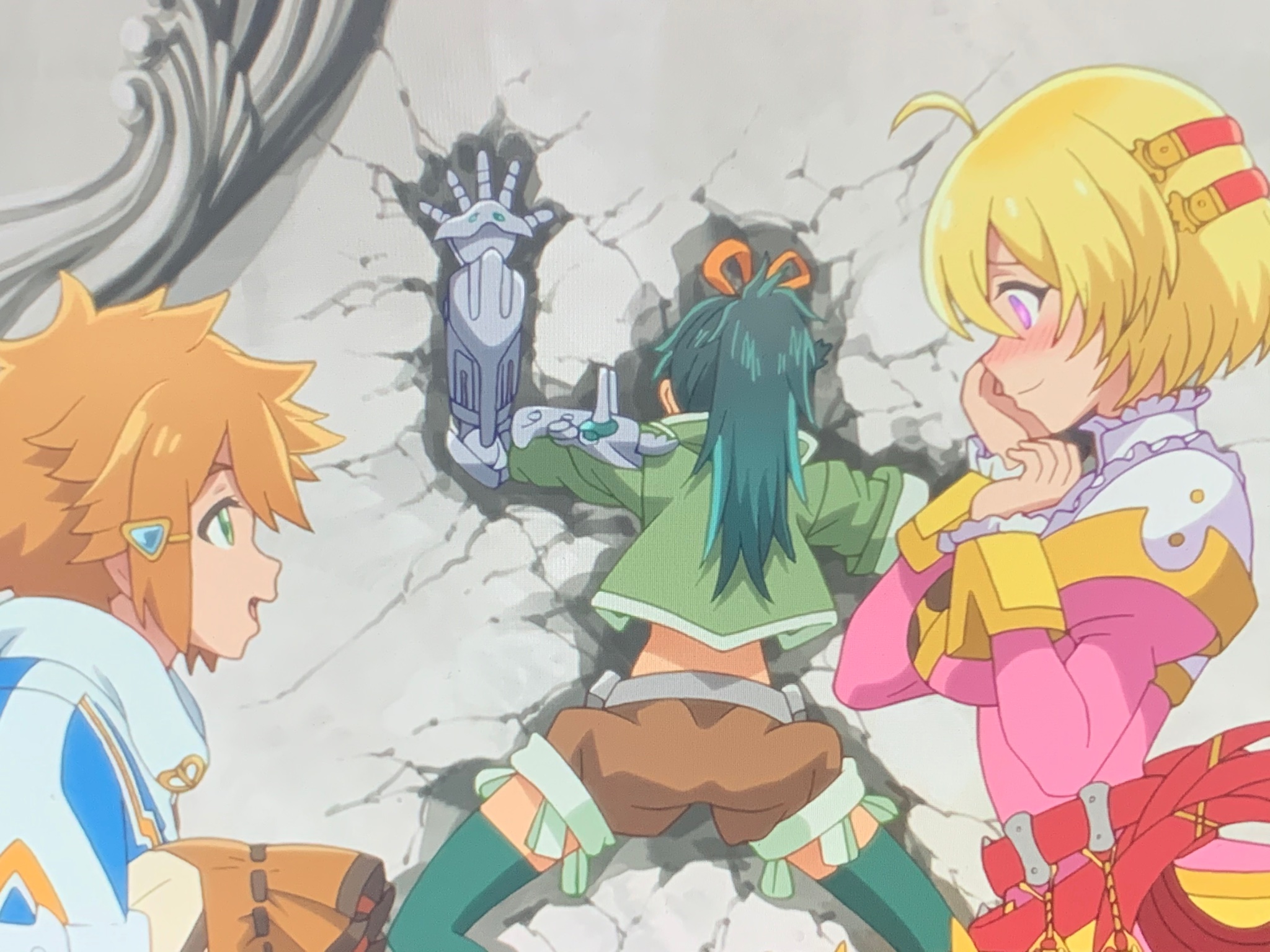 あひる隊長 ラスダン 冬アニメ アニメ好きな人と繋がりたい たとえばラストダンジョン前の村の少年が序盤の街で暮らすような物語 1話観ました ギャグメインのアニメでしょうか 笑えるシーンも有り 面白かったです ルーン文字を綴るシーンは某
