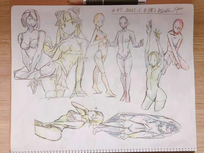 毎日クロッキー配信47日目、結果はこんな感じです!✨?

今日も速く全身描く特訓しました!!

アーカイブも残してますので見逃した方も追えますよー! 