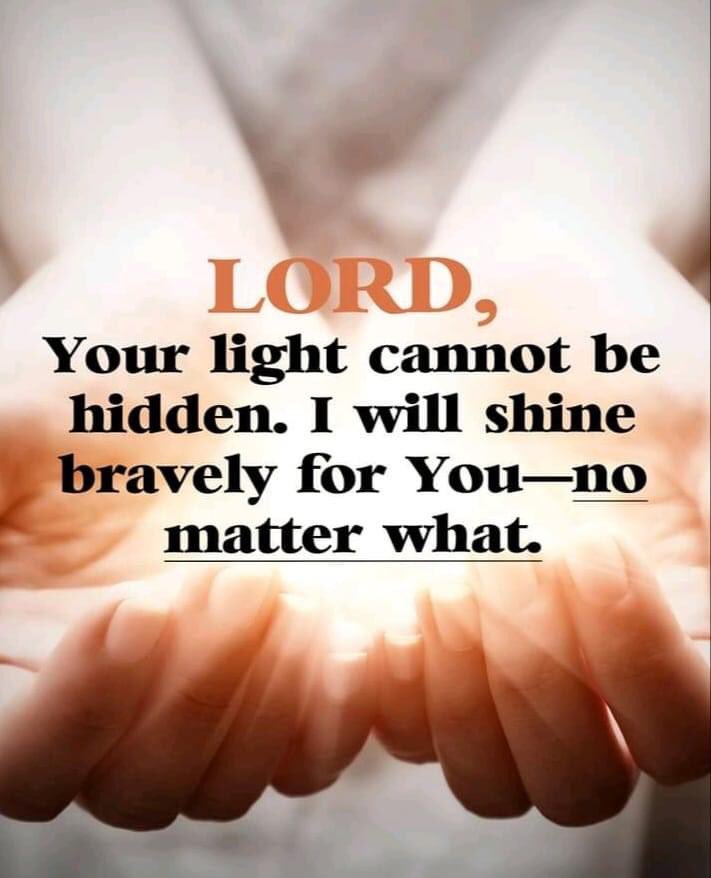 I pray that day in and day out my life will bring light in places that were dark. Let the light of Christ shine thru me for others to see His unfailing LOVE🙏🏽 #UnbreakABLEFaith #BelieveRadio #LetGodLead #TheKerneys #ServantHeart