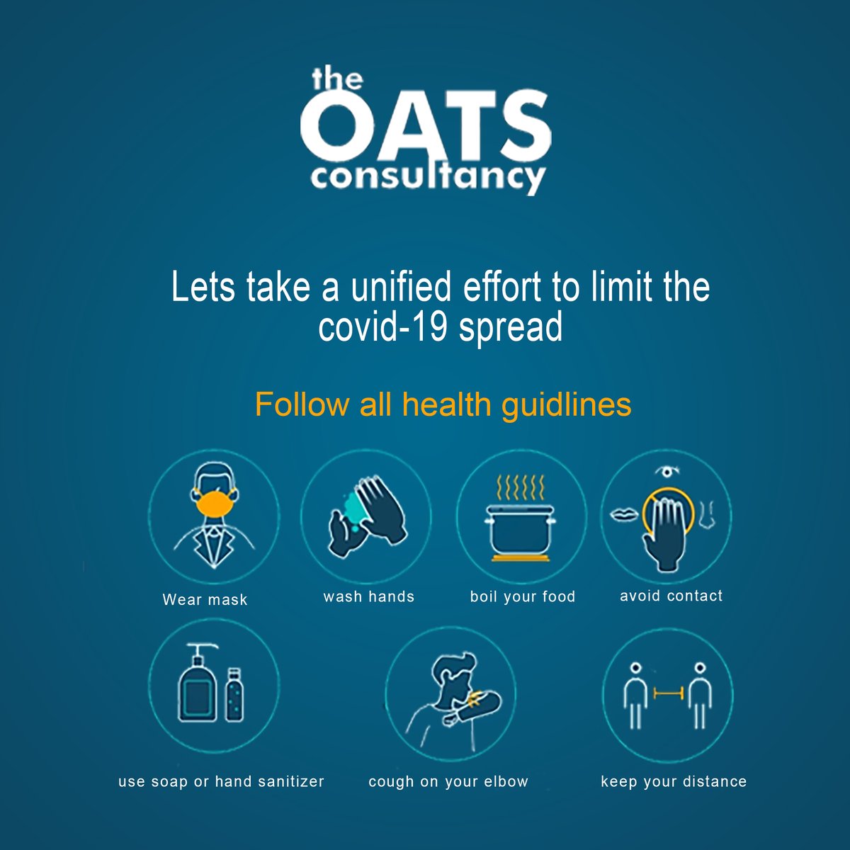 OATSConsultancy's tweet photo. Fighting this pandemic requires everyone's adherence to the health guidelines. Keep being informed and avoid spreading #COVID19.

#OatsConsultancy #COVIDSecondWave #Zambia #Africa https://t.co/VtiVZVTtrf
