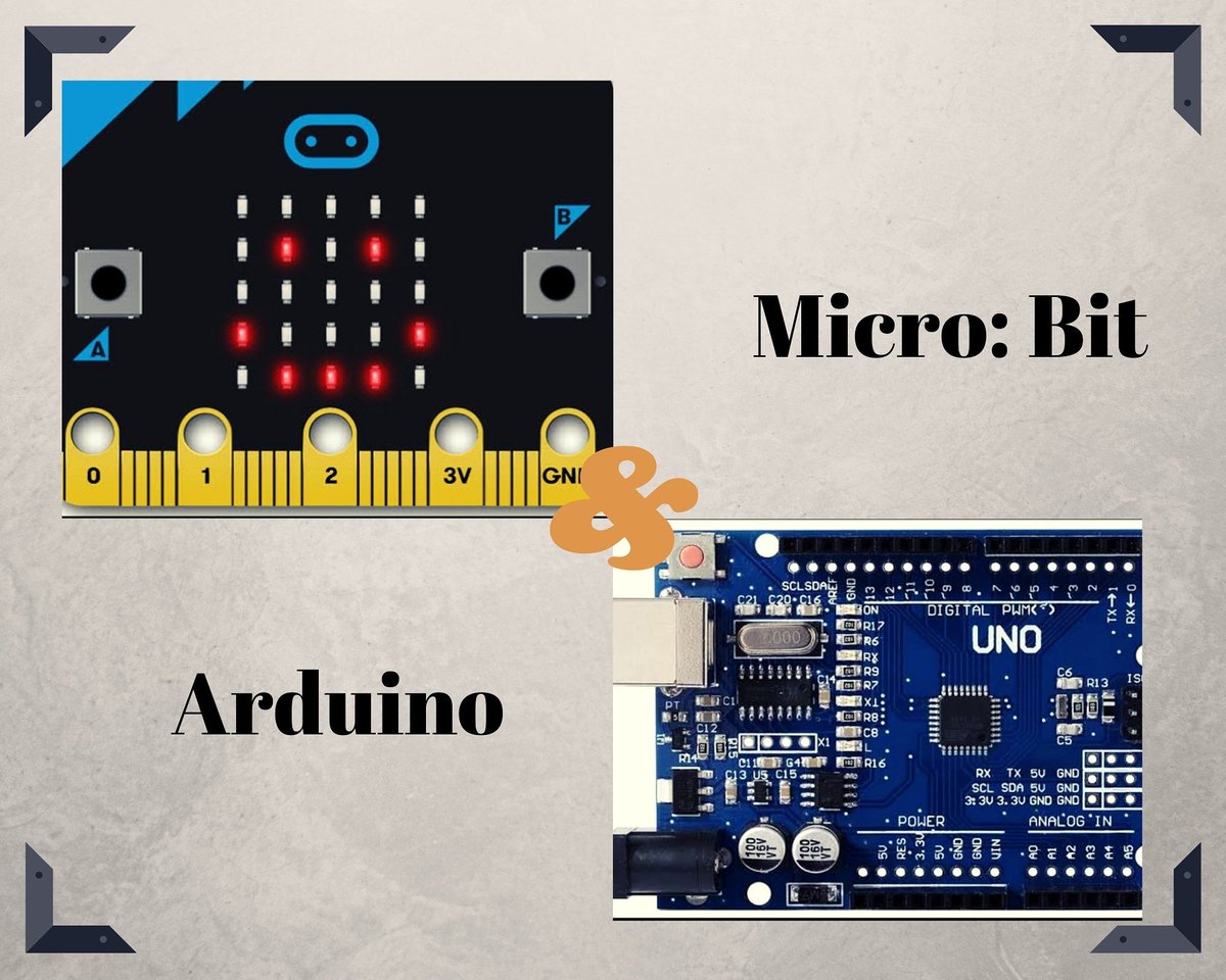 Micro:bit , Arduino kıyası

instagram.com/p/CJyM77OjP_K/…

#microbit #arduino #robotik #kodlama