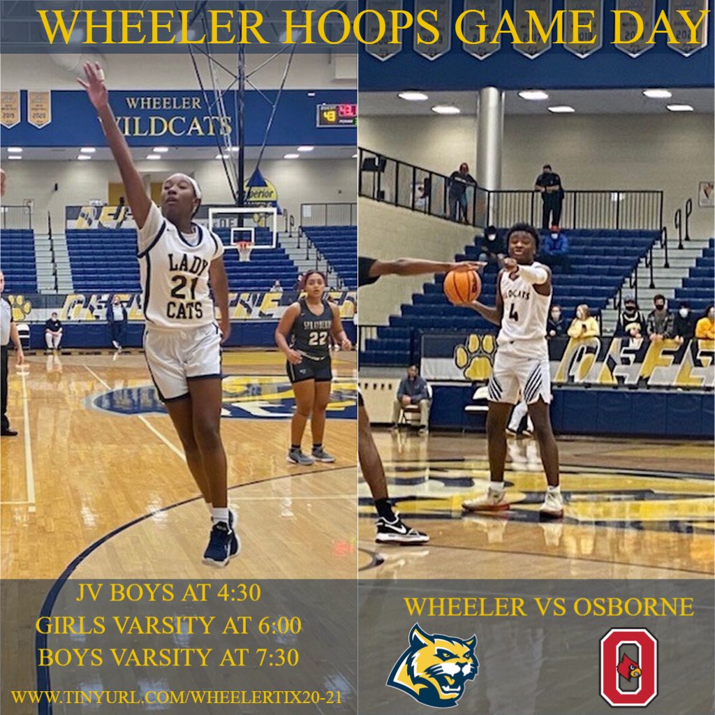 Wheeler_High's tweet photo. Wildcats host the cardinals tonight for three games. JV boys start at 4:30, followed by varsity girls and finish the night off with varsity boys. Come out and support our teams! Go Cats! #wheelerhoops https://t.co/DGPGZf1YIp