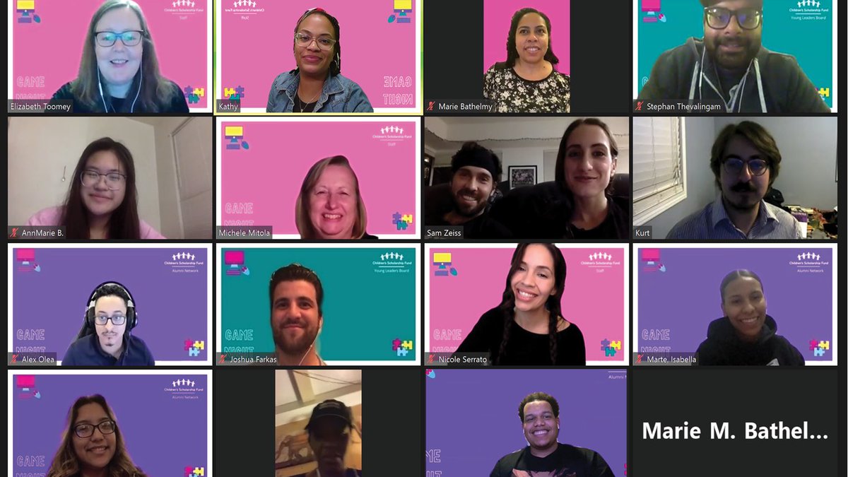 CSFNational's tweet image. Thank you to the CSF Alumni &amp;amp; Young Leaders Board members who came together for a Game Night Wed. We had so much fun and look forward to seeing more alumni &amp;amp; YLs next time! #CSFAlumni #CSFYoungLeaders #fun #networking