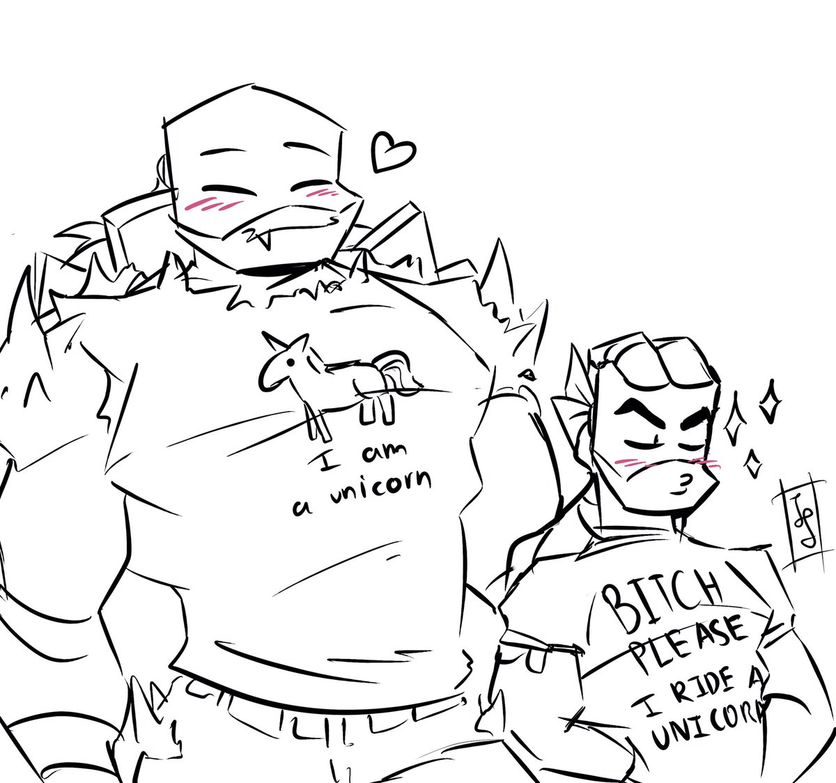 bosarecool's tweet photo. A friend of me ask me to draw them in these T-Shirts UwU Donnie is so proud 💙 https://t.co/3ZDjeG7ZiK