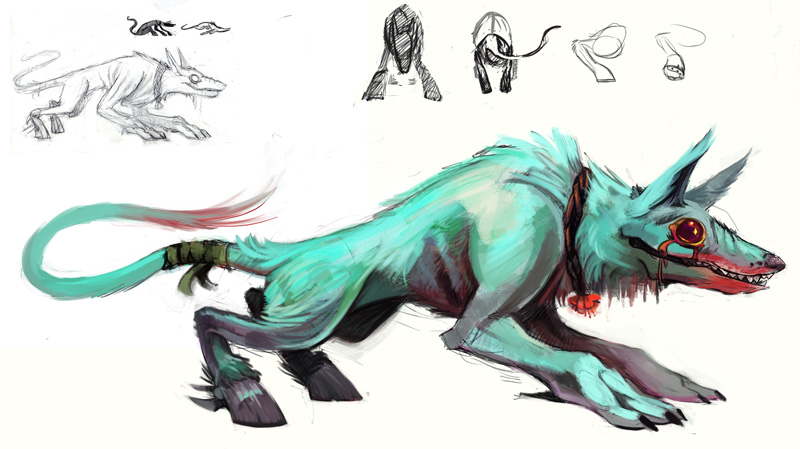 But lets record scratch back to 2010, cause I think this is our guy! The big paws, the neon blue. I dont think there's a better example of an early Dag than this: