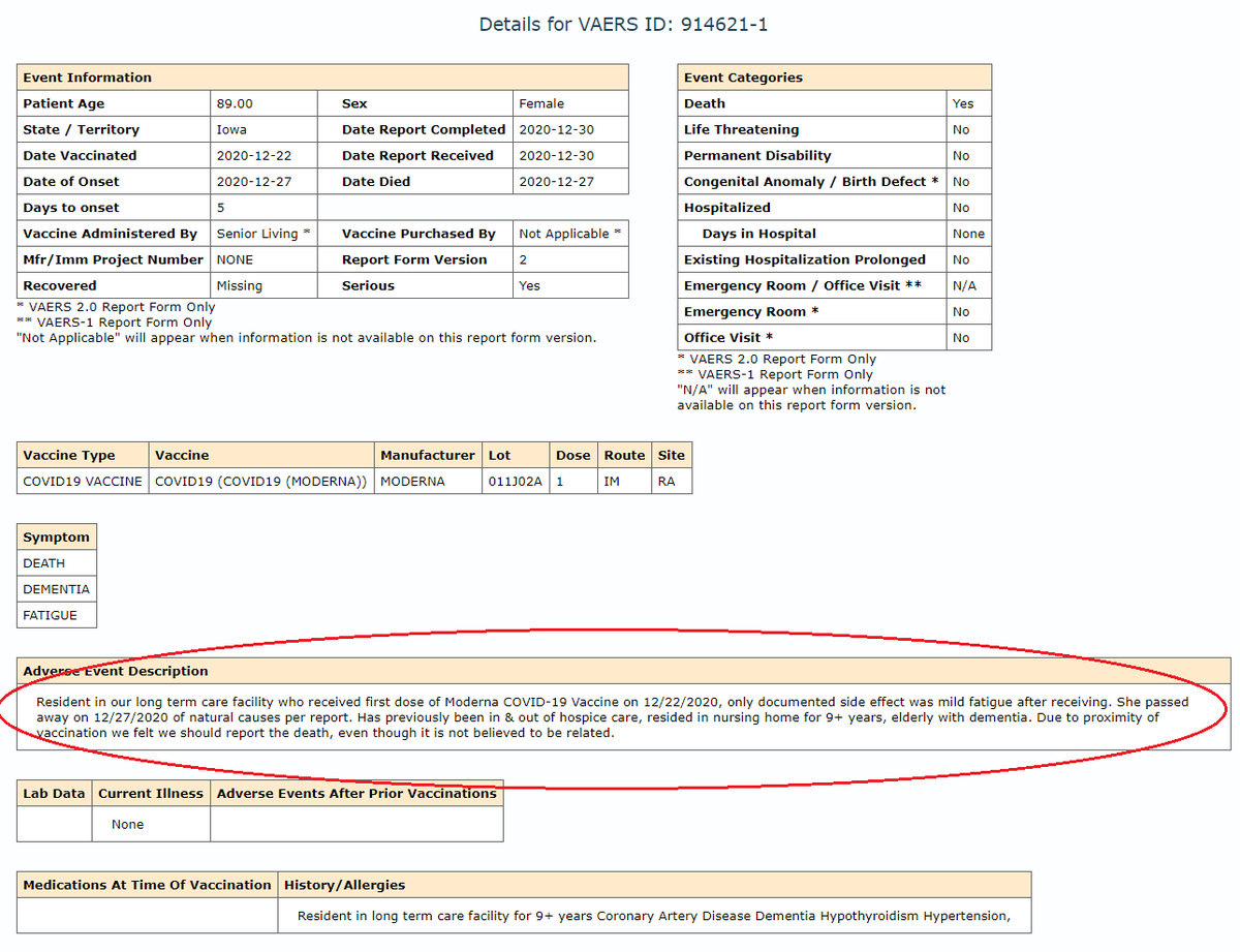 Re: reports of people dying after COVID vaccination ...It's worth looking into the details.