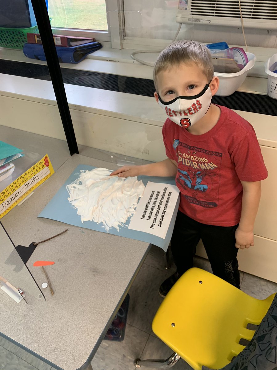 MrsTroll19's tweet photo. We made some melted snowmen after reading Sneezy the Snowman! ☃️❄️ @southoldelem #sesrocks https://t.co/aGLdOLGro5