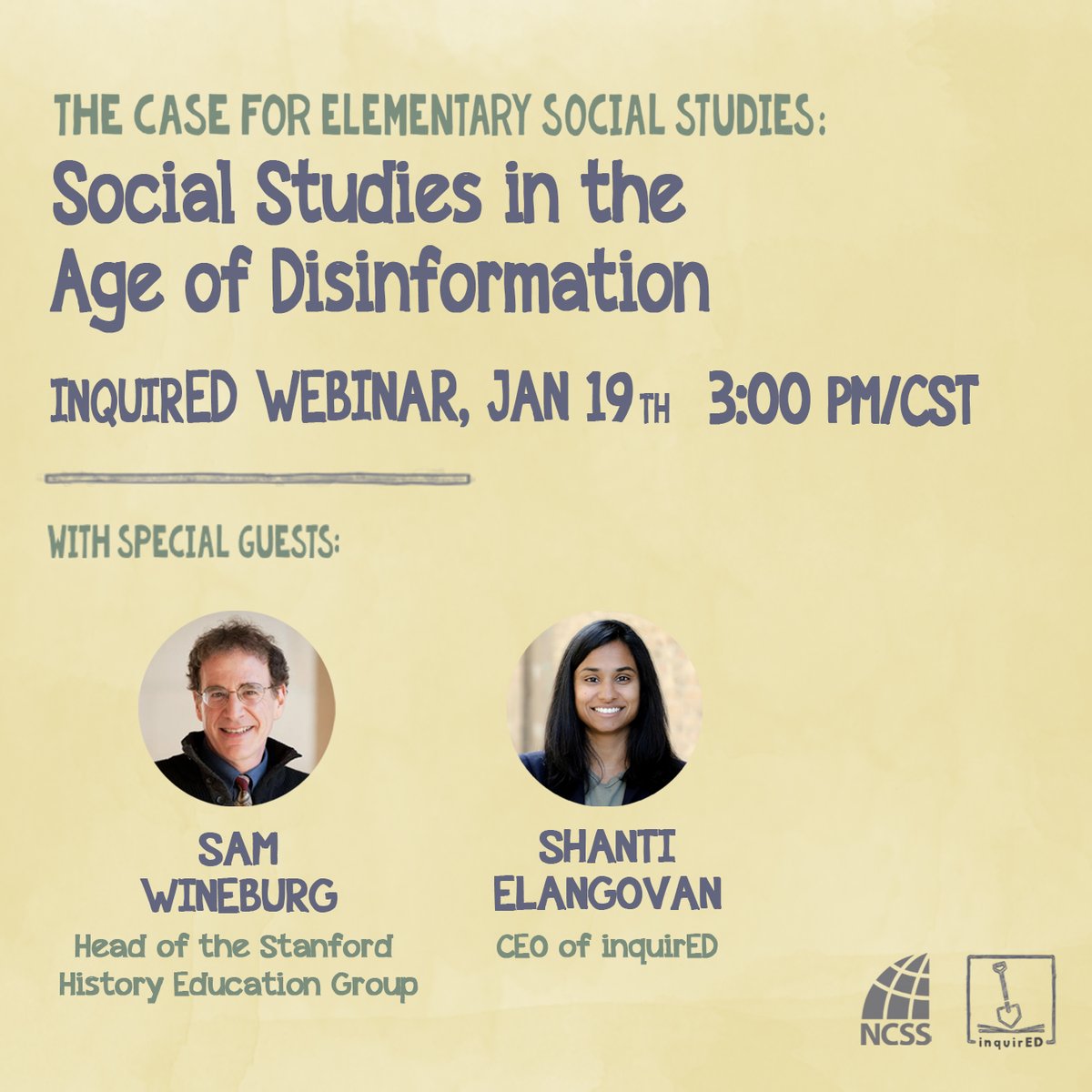 Join <a href="/samwineburg/">Sam Wineburg</a> for a free webinar on teaching social studies in the age of disinformation. Register at bit.ly/38hfv0J