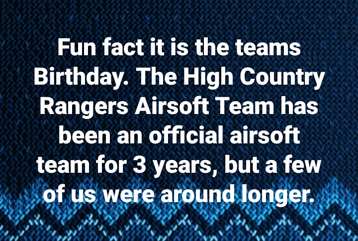 HCRairsoftteam's tweet photo. Happy "Birthday" to us!!! 3 years strong as an official team! https://t.co/ASpWHkvNSA