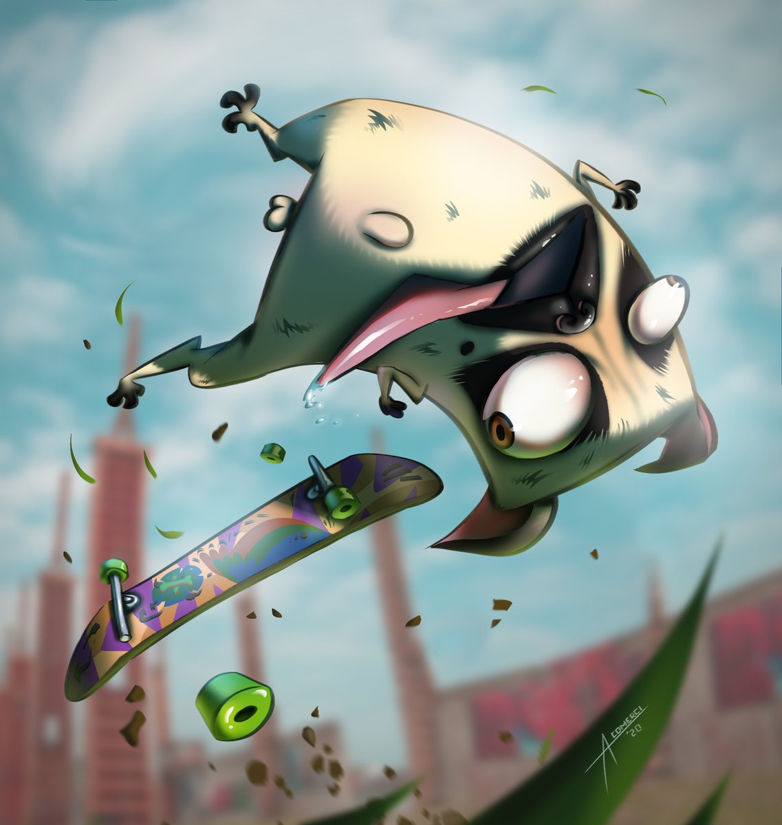 alberto_comerci's tweet photo. Skater pug for the #characterdesignchallenge of august 2020 😉
https://t.co/XawLhsHvGl

#cdchallenge #cdc #pug #skate #skateboard #skater #digitalart #illustration #characterdesign #digitalpainting #photoshop https://t.co/t6DdeGzxzZ