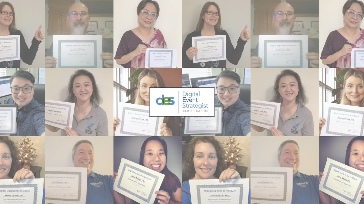pcmahq's tweet photo. Congratulations to all of our recent Digital Event Strategist course graduates! Curious about becoming a certified #DigitalEventStrategist? #DES #DESCourse

Learn more: https://t.co/3VKry3CSdx https://t.co/bC8oZfCJMs