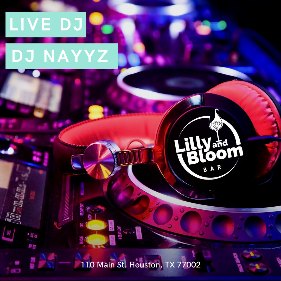 Live DJ in the house tonight! Great jams and killer drink specials to start the weekend off right at Lilly &amp; Bloom 😎

Lilly &amp; Bloom⠀
110 Main St Houston, Texas 77002⠀